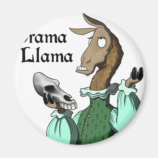 Drama Llama Magneet (Voorkant)