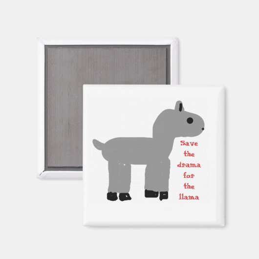Drama Llama Magnet (Voorkant / Achterkant)