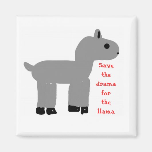 Drama Llama Magnet (Voorkant)