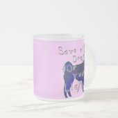 drama llama matglas koffiemok (Voorkant rechts)