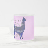 drama llama matglas koffiemok (Voorkant links)