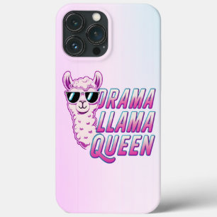 Drama Llama Queen Schattige Llama met zonnebril Vr Case-Mate iPhone Case