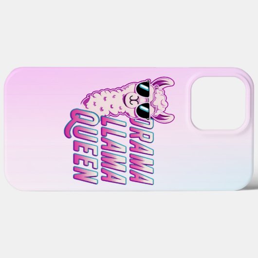 Drama Llama Queen Schattige Llama met zonnebril Vr Case-Mate iPhone Case (Achterkant (horizontaal))