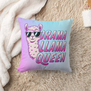 Drama Llama Queen Schattige Llama met zonnebril Vr Kussen