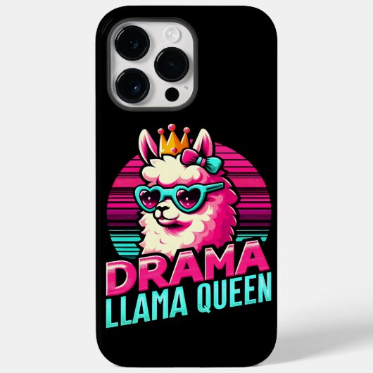 Drama Llama Queen voor Llama Liefhebbers voor Vrou Case-Mate iPhone Case (Achterkant)