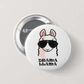 Drama Llama Ronde Button 5,7 Cm (Voorkant /achterkant)