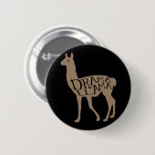 Drama Llama Ronde Button 5,7 Cm (Voorkant /achterkant)