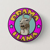 Drama Llama Ronde Button 5,7 Cm (Voorkant)