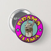Drama Llama Ronde Button 5,7 Cm (Voorkant /achterkant)