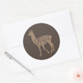 Drama Llama Ronde Sticker (Envelop)