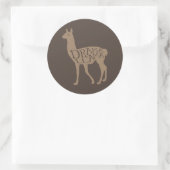Drama Llama Ronde Sticker (Tas)