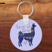 drama llama sleutelhanger (Voorkant)