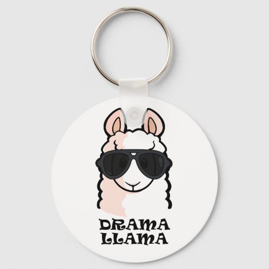 Drama Llama Sleutelhanger (Voorkant)