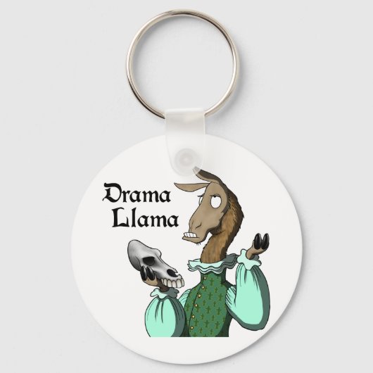 Drama Llama Sleutelhanger (Voorkant)