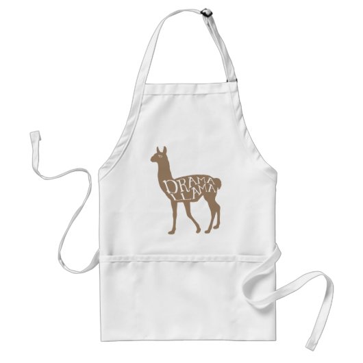Drama Llama Standaard Schort (Voorkant)