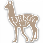 Drama Llama Sticker (Voorkant)