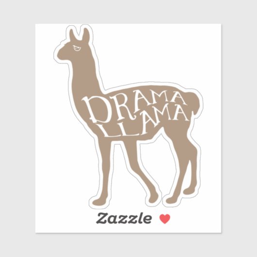 Drama Llama Sticker (Vel)