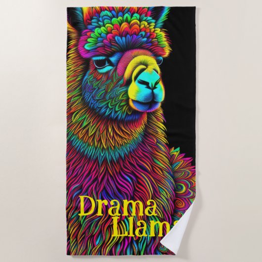 Drama Llama Strandlaken (Voorkant)