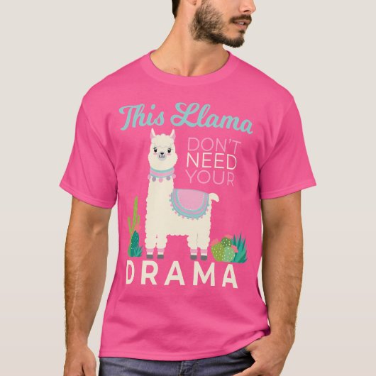 Drama Llama T-shirt (Voorkant)