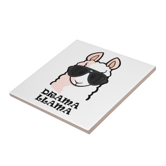 Drama Llama Tegeltje (Zijkant)