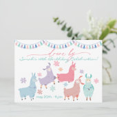 Drama Llamas-station dansen op geboortedag Kaart (Staand voorkant)