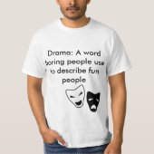 Drama Mannen T-Shirt (Voorkant)