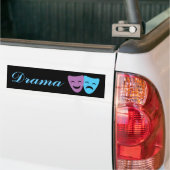 Drama maskers bumpersticker (Op Truck)