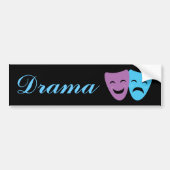 Drama maskers bumpersticker (Voorkant)