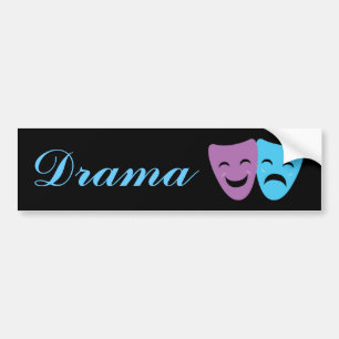 Drama maskers bumpersticker