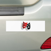 Drama maskers bumpersticker (Op auto)