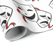 Drama maskers cadeaupapier (Rol Hoek)