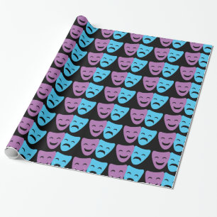 Drama maskers cadeaupapier