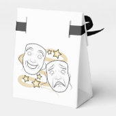 Drama maskers comedy en tragedie bedankdoosjes (Achterkant)