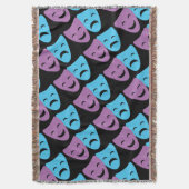 Drama maskers deken (Voorkant Verticaal)