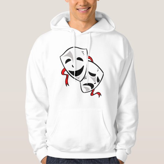 Drama maskers hoodie (Voorkant)