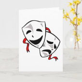 Drama maskers kaart (Gele Bloem)