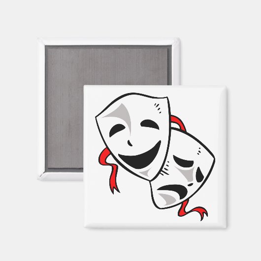 Drama maskers magneet (Voorkant / Achterkant)