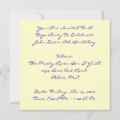 Drama-maskers met toevoeging van druiven Toga Part Kaart (Achterkant)