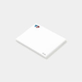 Drama-maskers met zonnebril post-it® notes (Schuin)