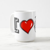 Drama-maskers personaliseren koffiemok (Voorkant links)