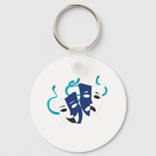 Drama maskers sleutelhanger
