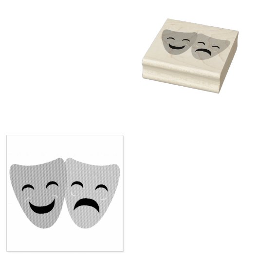 Drama Maskers Stempel (Gestempeld)