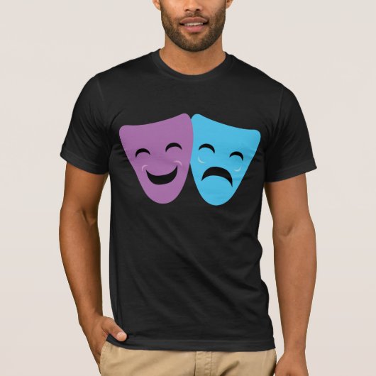Drama maskers t-shirt (Voorkant)