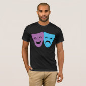 Drama maskers t-shirt (Voorkant volledig)