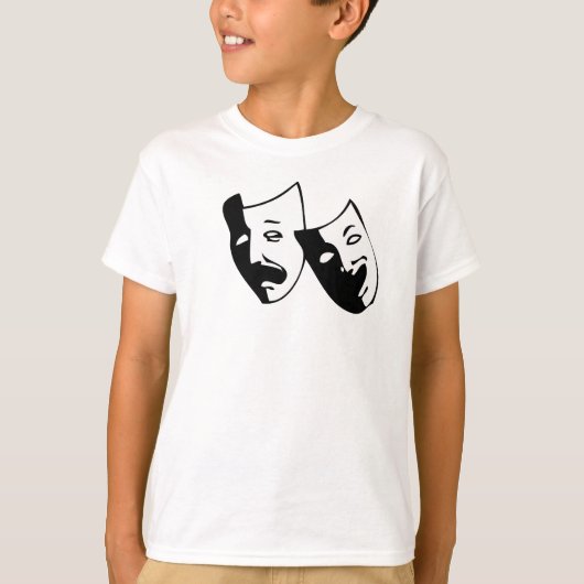 Drama maskers t-shirt (Voorkant)