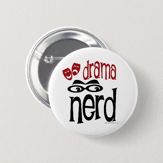 Drama Nerd Ronde Button 5,7 Cm (Voorkant /achterkant)