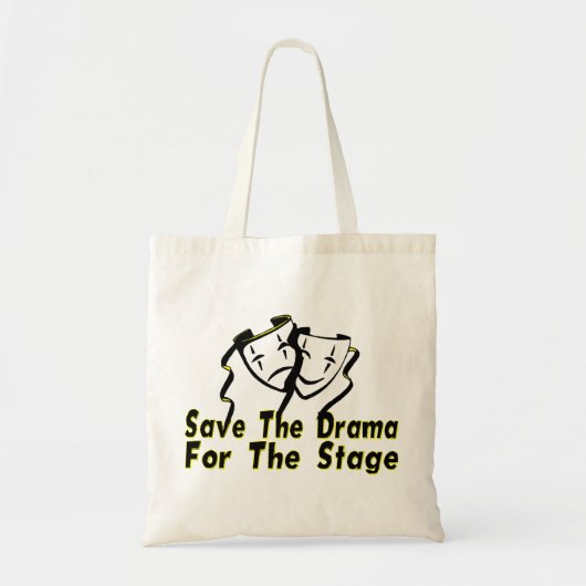 Drama opslaan voor het werkgebied tote bag (Voorkant)