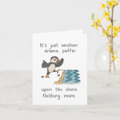 Drama Puffin op de kust Kaart (Gele Bloem)