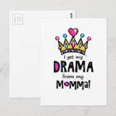 Drama Queen Briefkaart (Voorkant / Achterkant)