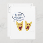 Drama Queen Briefkaart (Voorkant / Achterkant)